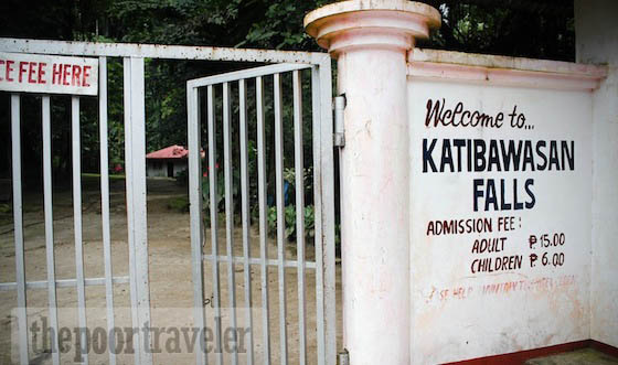 katibawasan falls entrance camiguin