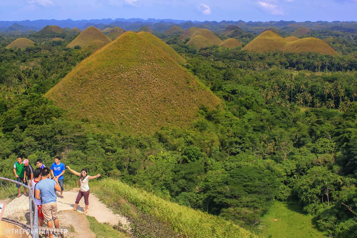 Chocolate Hills as seen from the viewdeck