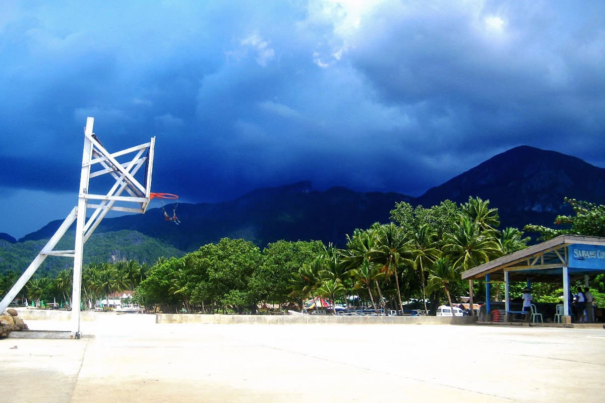 basketball court at sabang wharf
