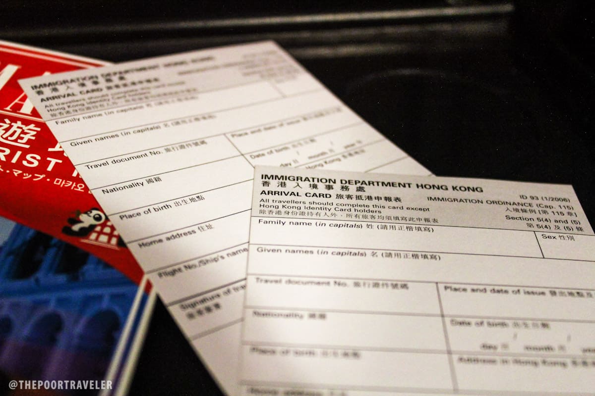hong kong immigration form