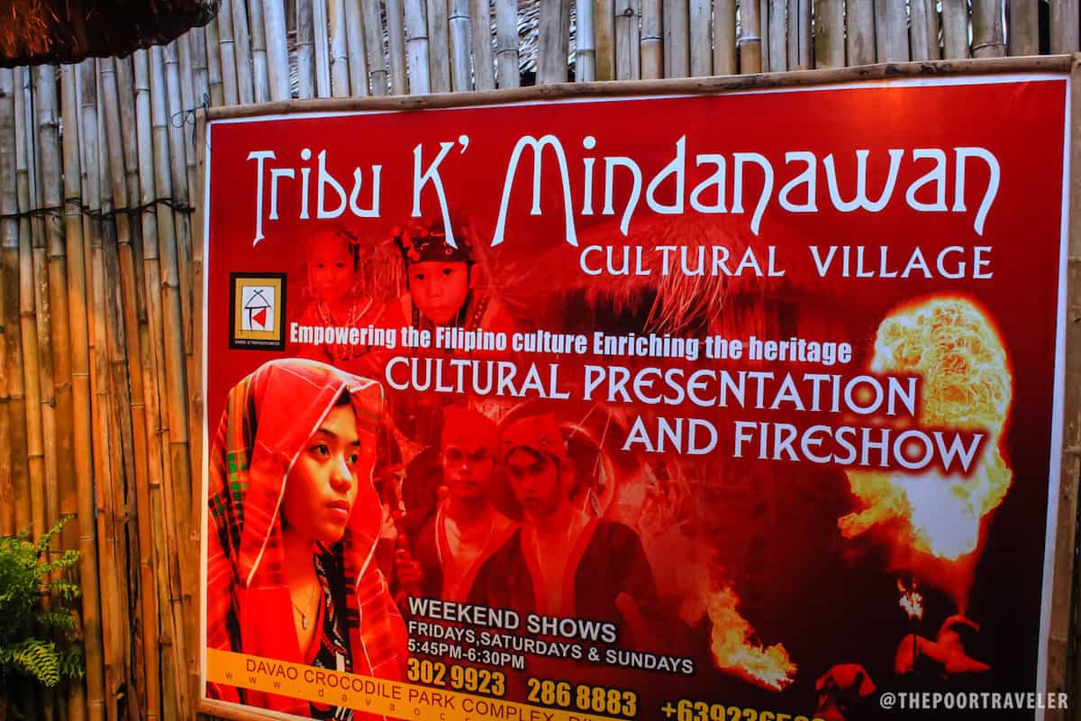 Tribu K' MIndanawan Schedule of Performances