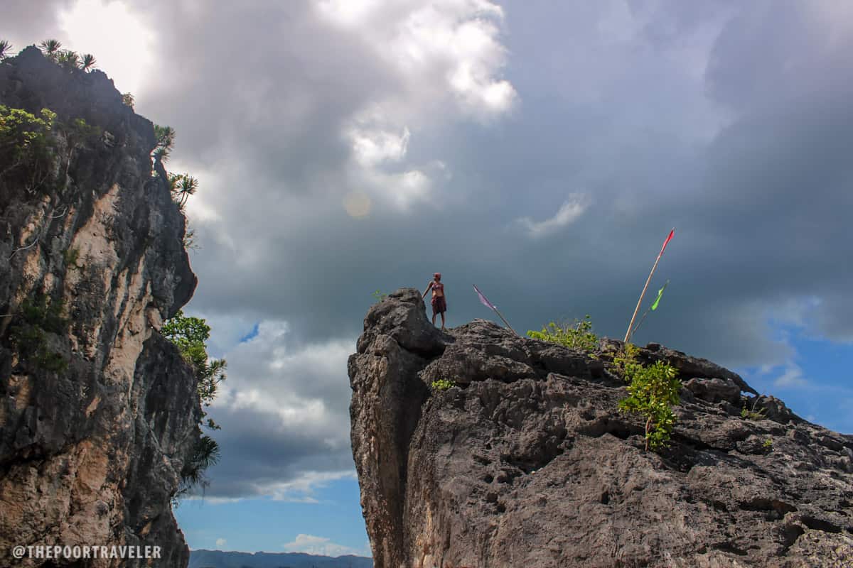 Towering cliffs!