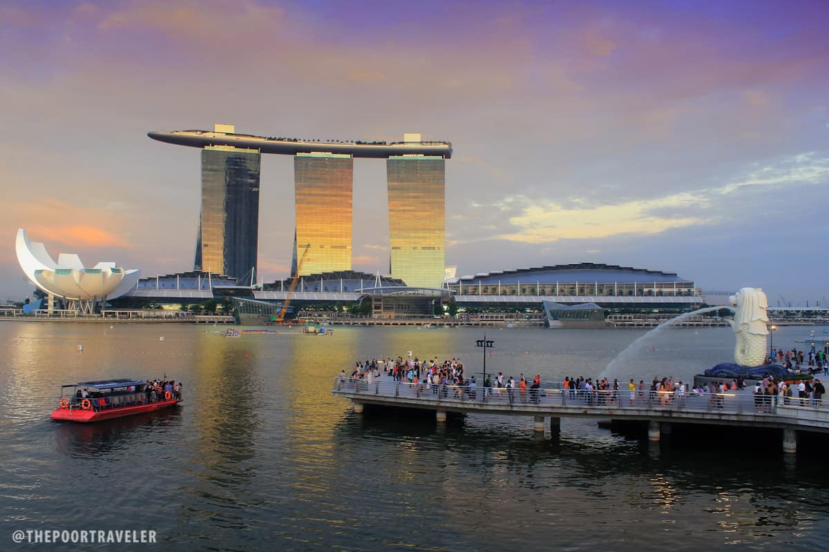 Merlion Park facing Marina Bay Sands