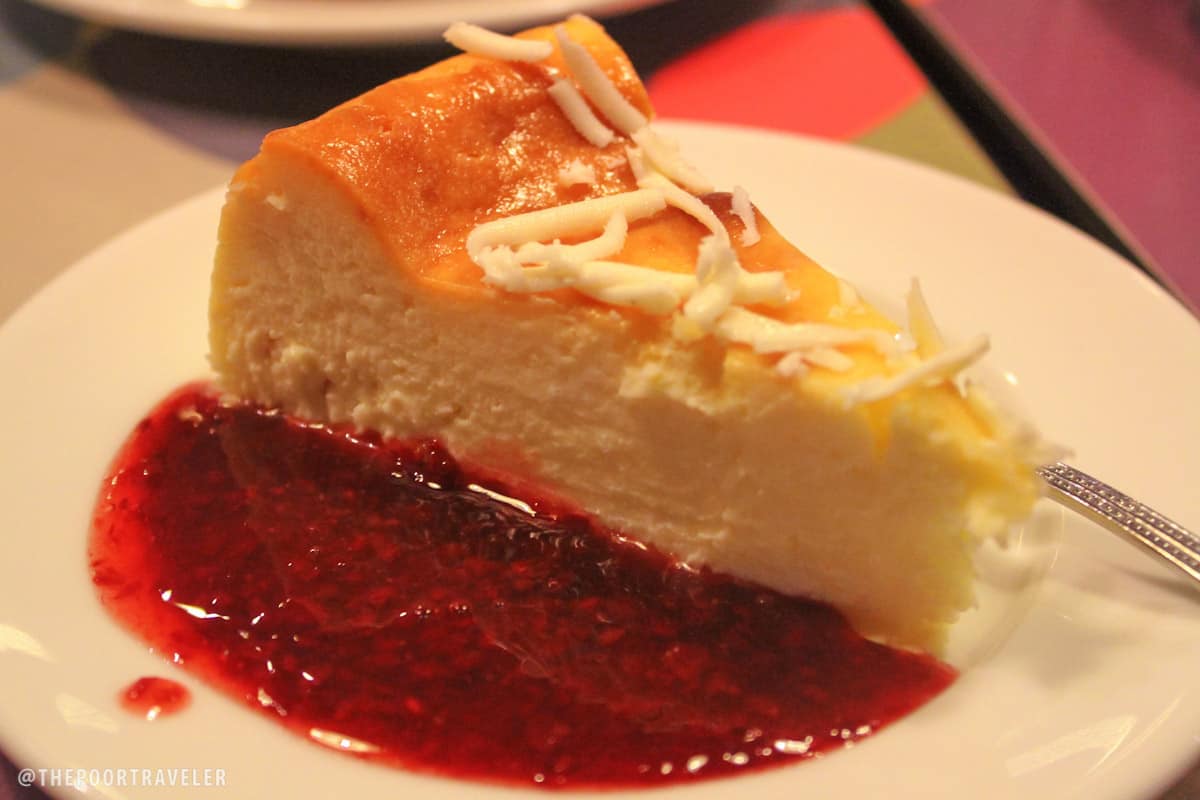 White Chocolate Cheesecake with Raspberry Sauce