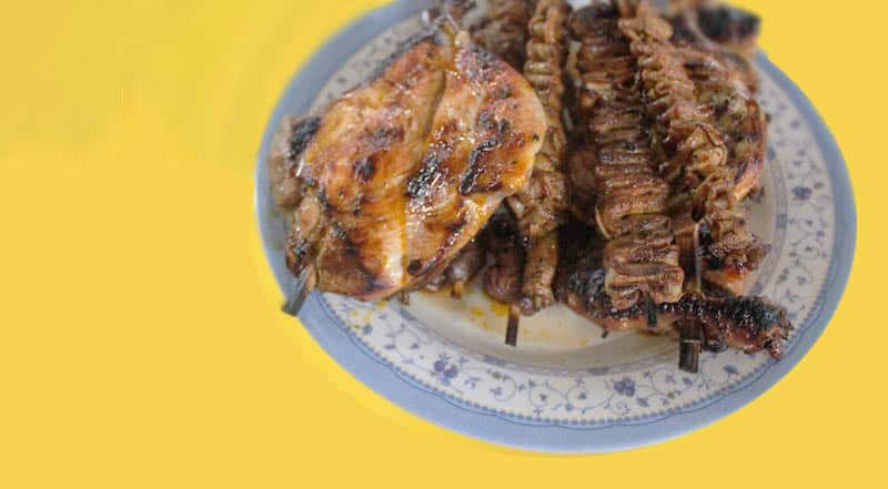 Chicken Inasal with Isaw