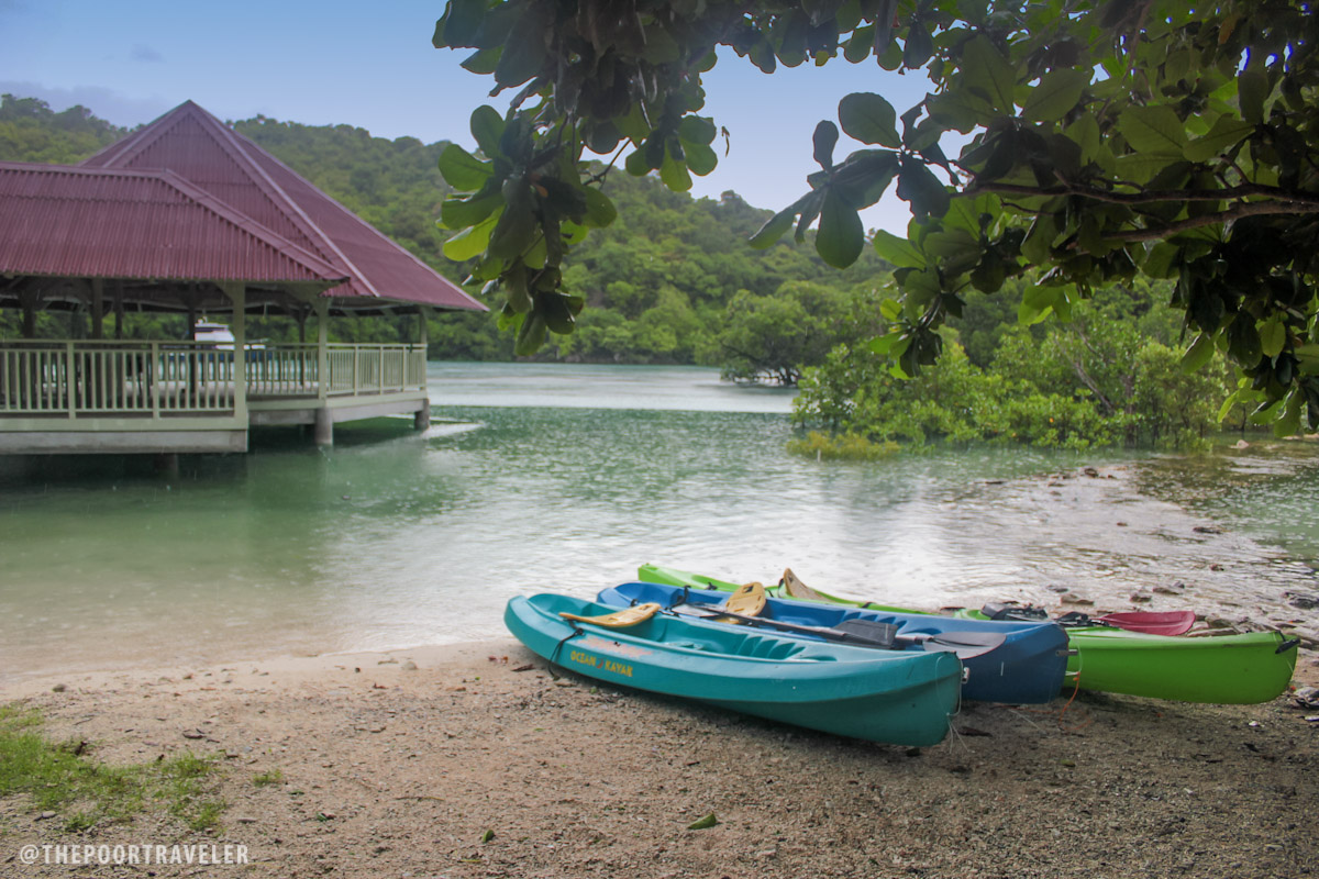 One of the lagoons of Danjugan under sour weather