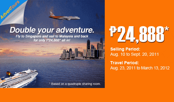 Airphil Express’ Fly and Sail AdvenTour Package (Rates and Itinerary) | Singapore – Kuala Lumpur Cruise