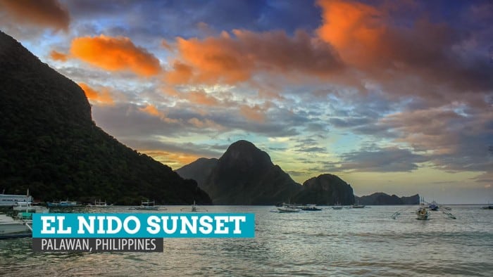 Sunset Walk in El Nido, Palawan