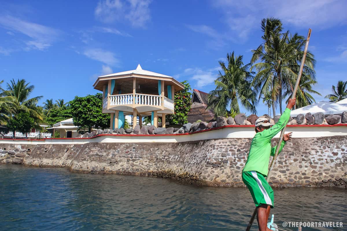 Paras Beach Resort viewed from the sea