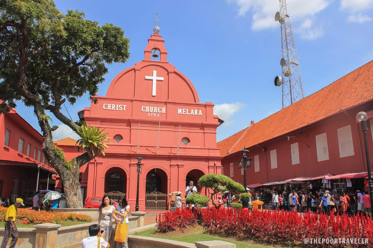 Christ Church Melaka at the city's Dutch Square