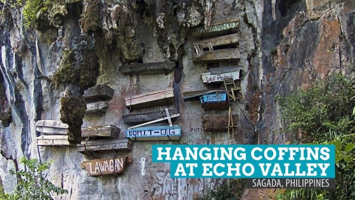 The Hanging Coffins at Echo Valley: Sagada, Philippines