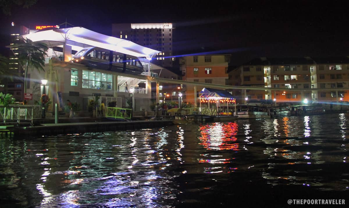 melaka river cruise monorail train