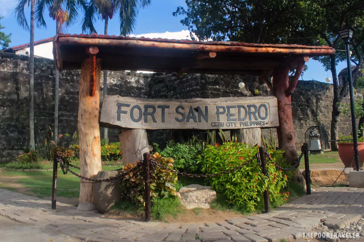 fort san pedro cebu city philippines entrance