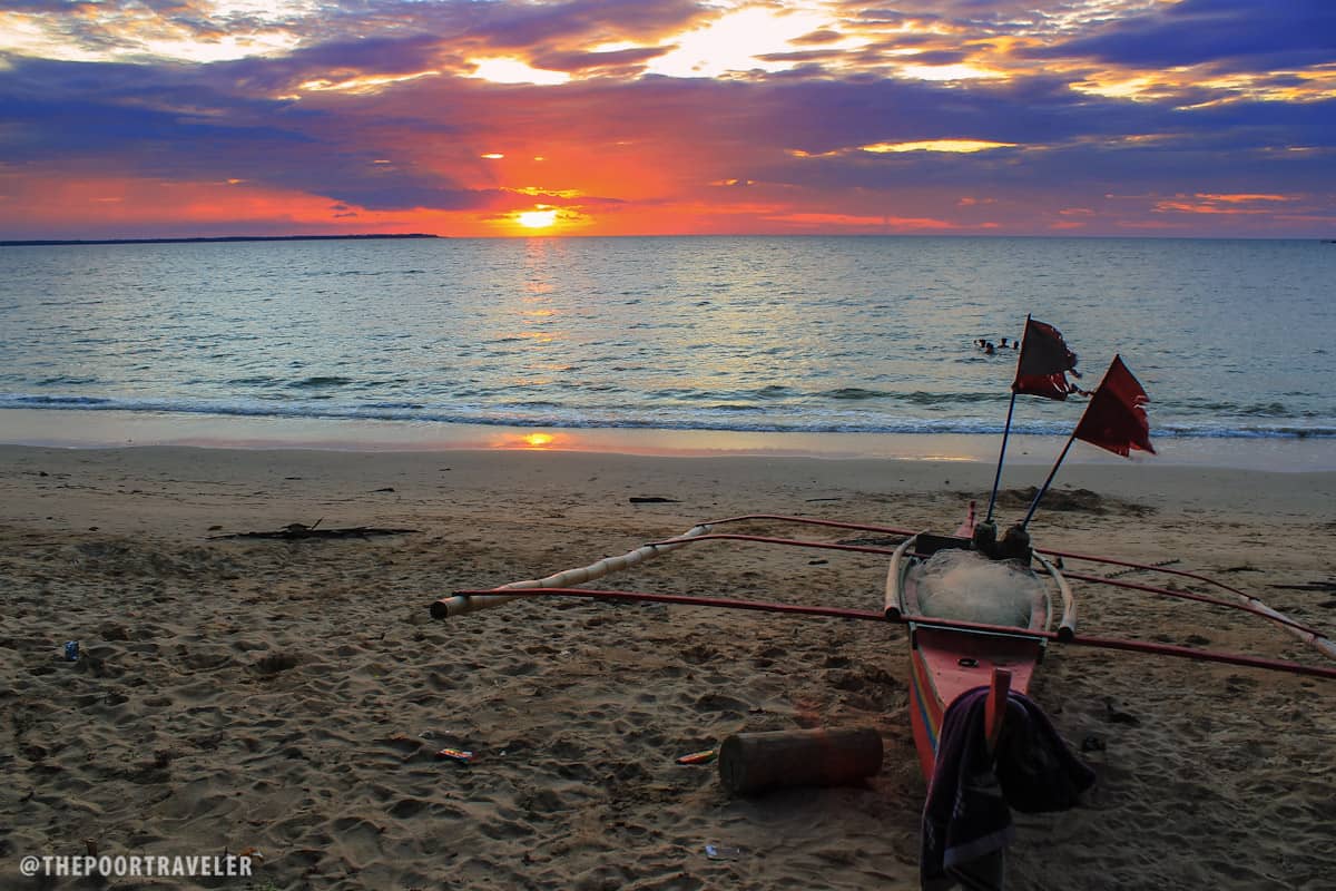 onay beach sunset laoang