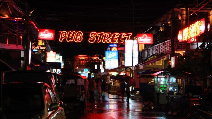 Pub Street and Angkor Night Market, Siem Reap, Cambodia