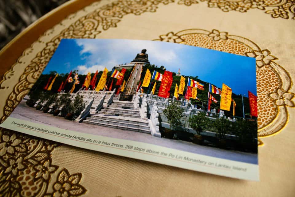 postcard ngong ping hong kong