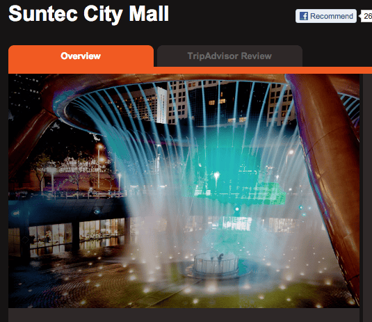 fountain of wealth suntec city mall singapore