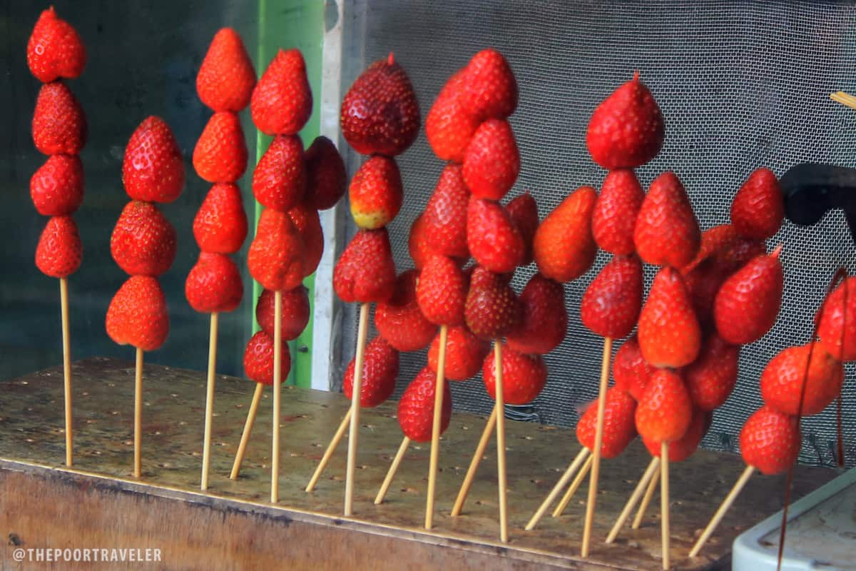 strawberry on stick cameron highlands
