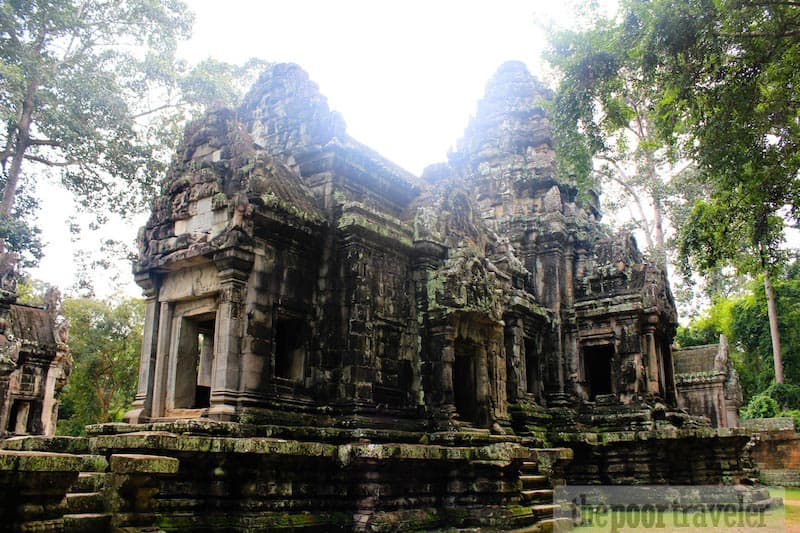 One of the temple buildings at the site