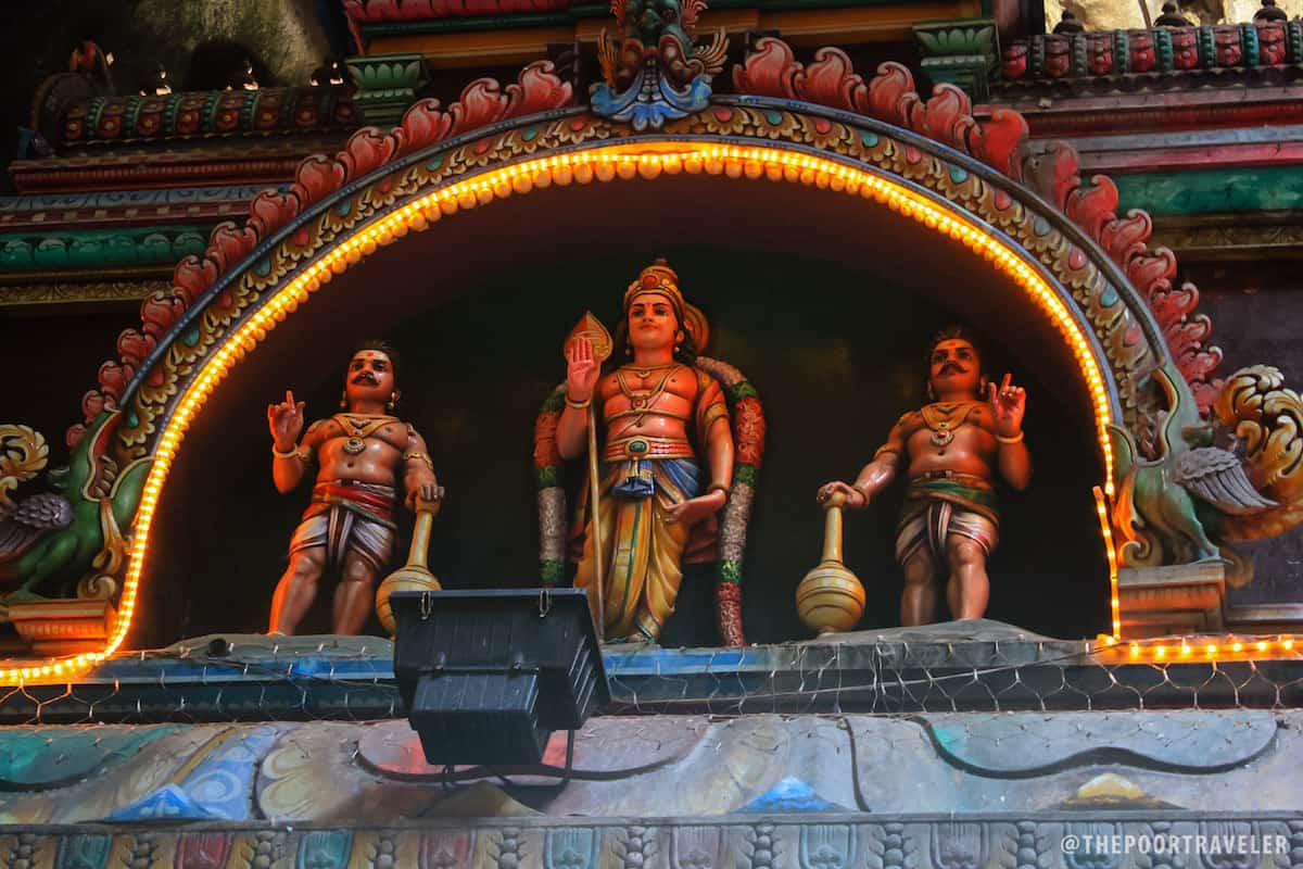 Top of one ornate shrine inside Temple Cave