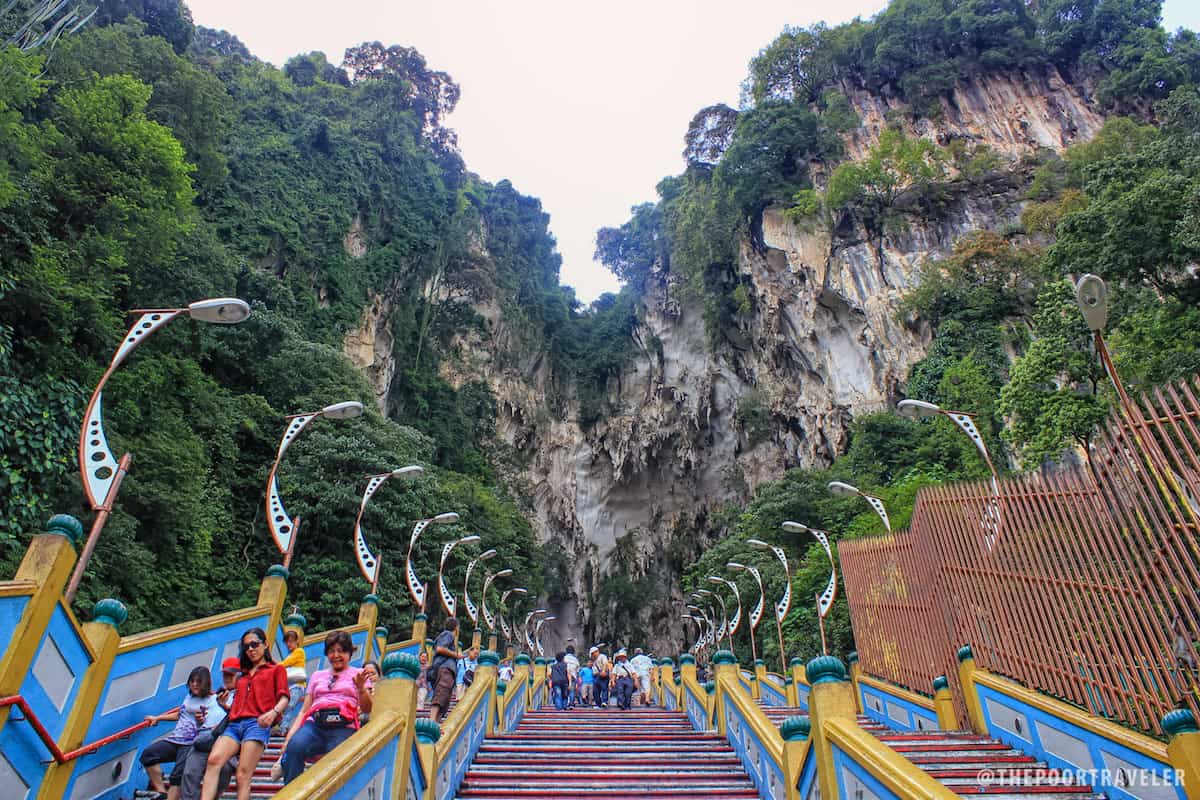 Heart-shaped cliffs. View on the way up.