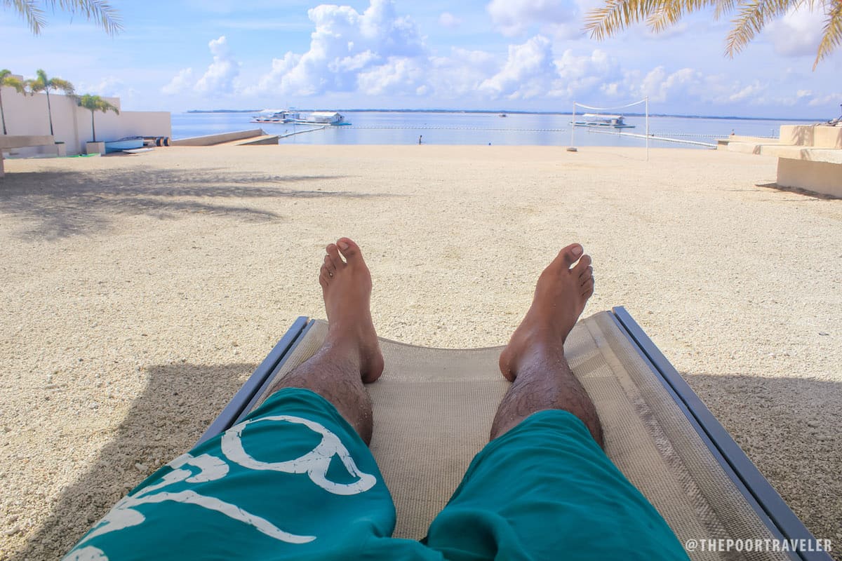 Lazing at the beach