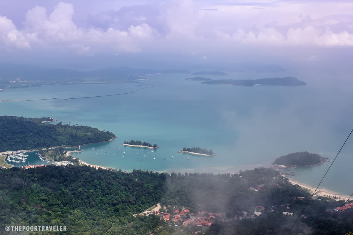 Langkawi coast viewed from the Middle Station