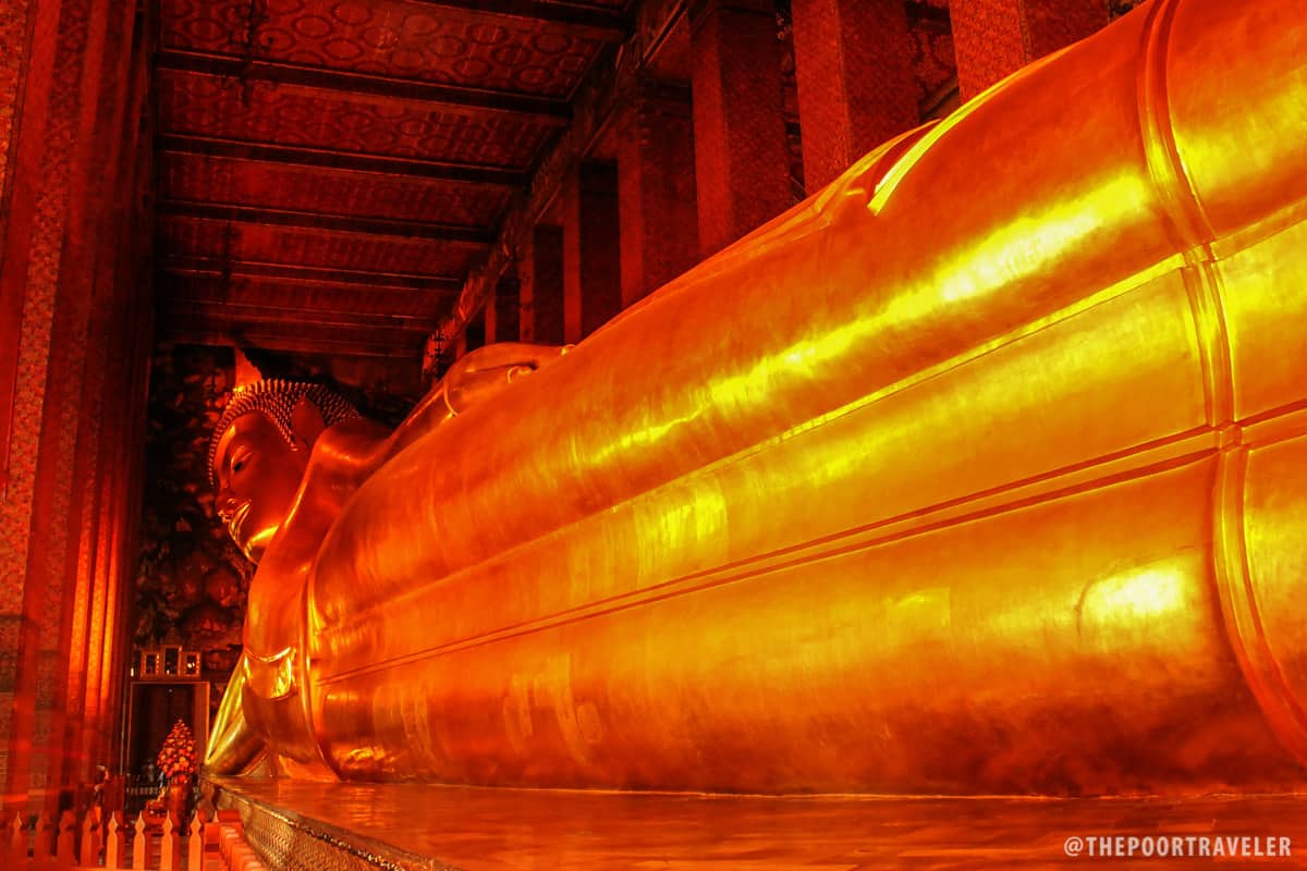 The gigantic reclining Buddha