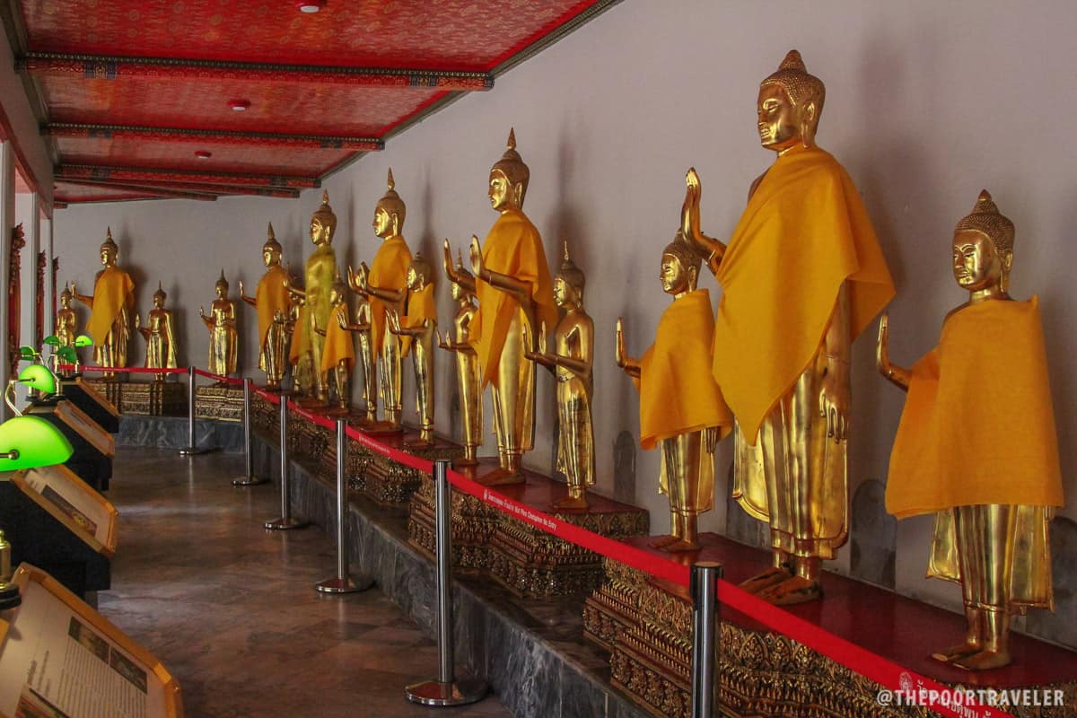 Just some of the thousand images of Buddha in Wat Pho