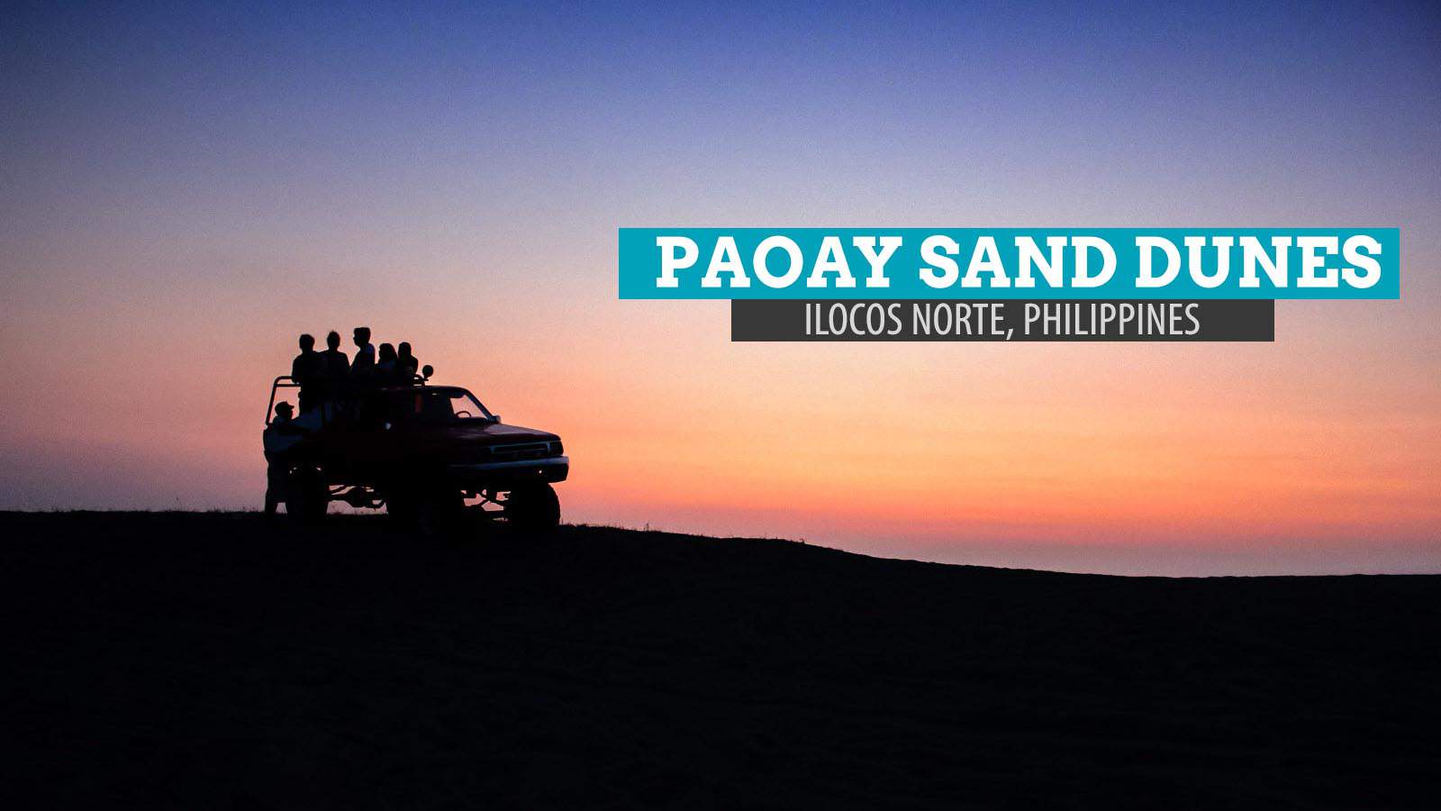 Paoay Sand Dunes: Getting Down and Dirty in Ilocos Norte, Philippines