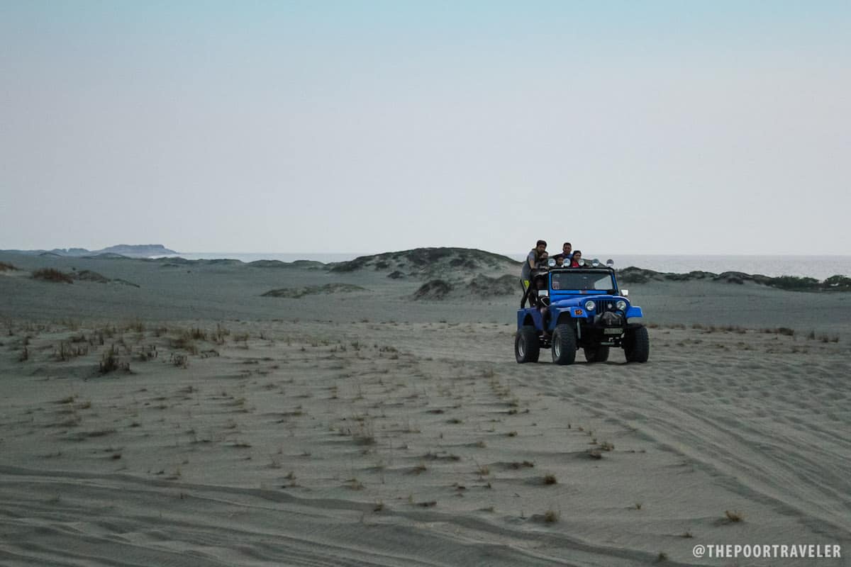 The 4x4 jeepney can carry up to 5 pax (excluding the driver and passenger seats)