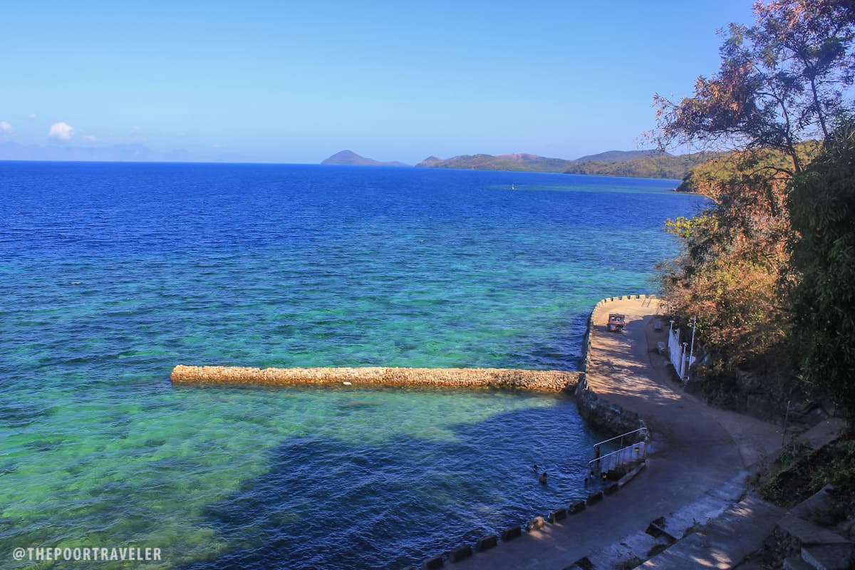 View of the nearby bay from Hotel Maya