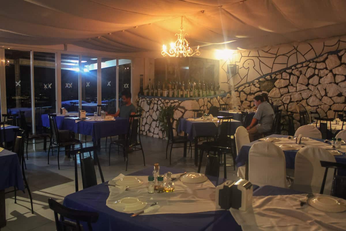 Inside Manos Greek Taverna