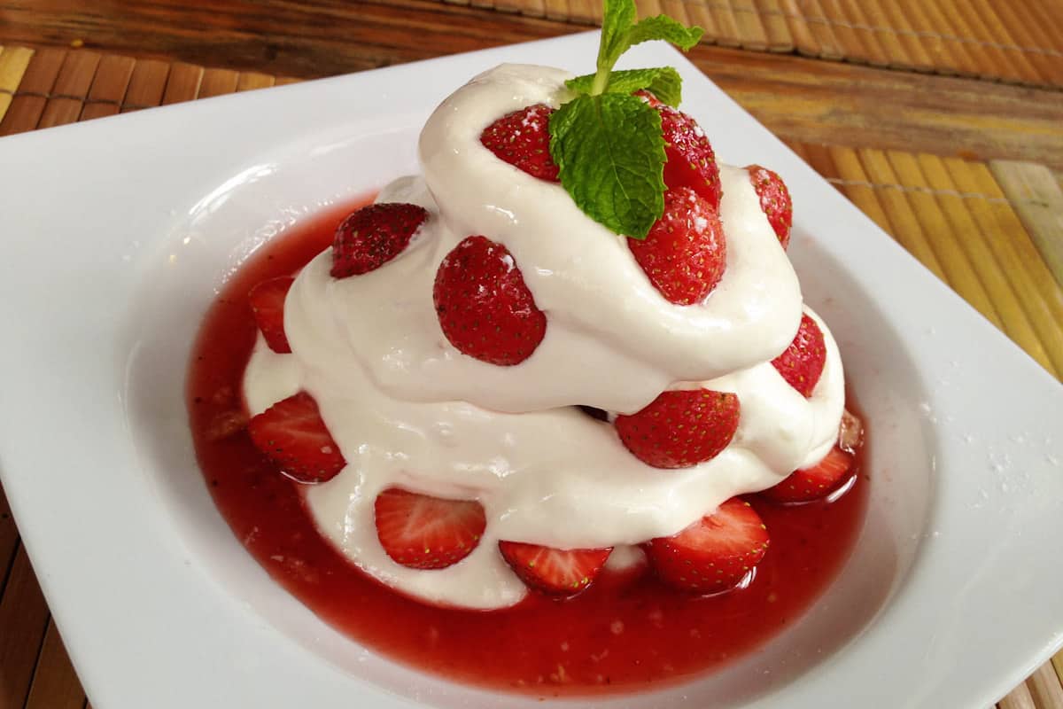 The famous strawberry shortcake