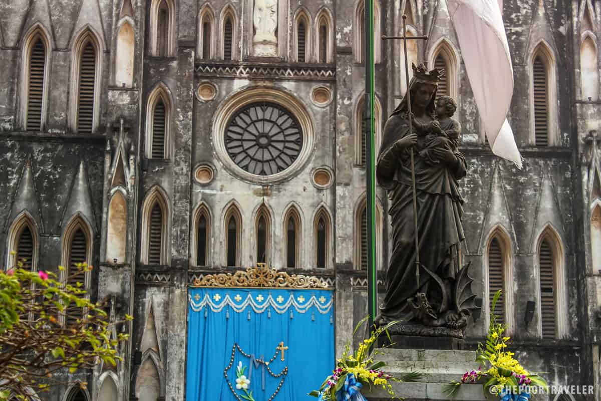 Regina Pacis in front of St. Joseph Cathedral