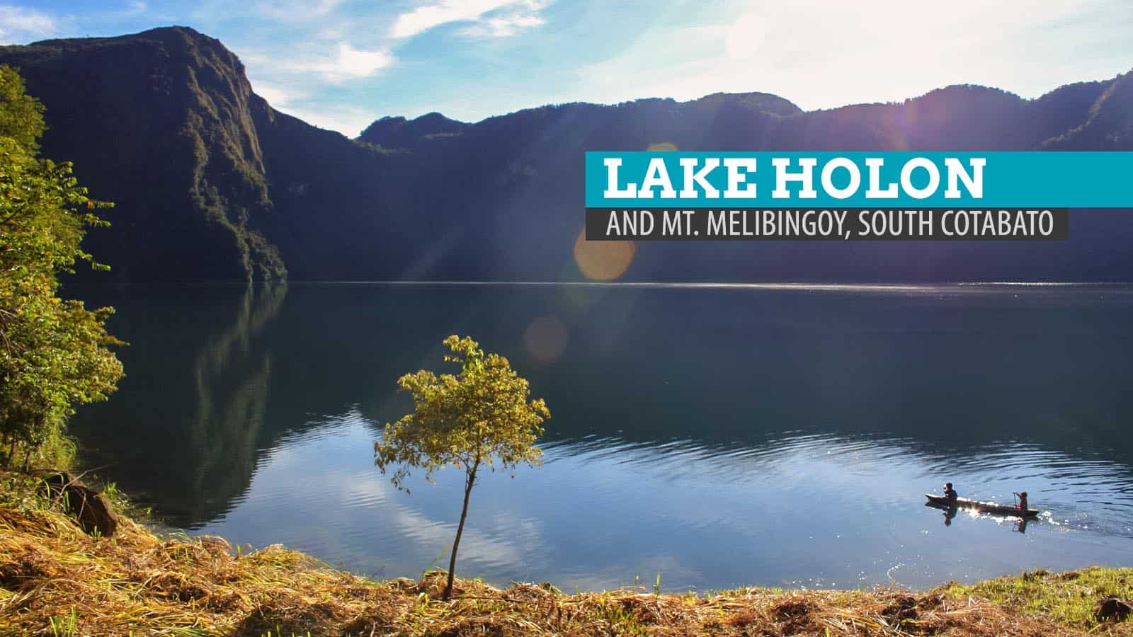 Lake Holon and Mt. Melibingoy (Mt. Parker) in South Cotabato, Philippines