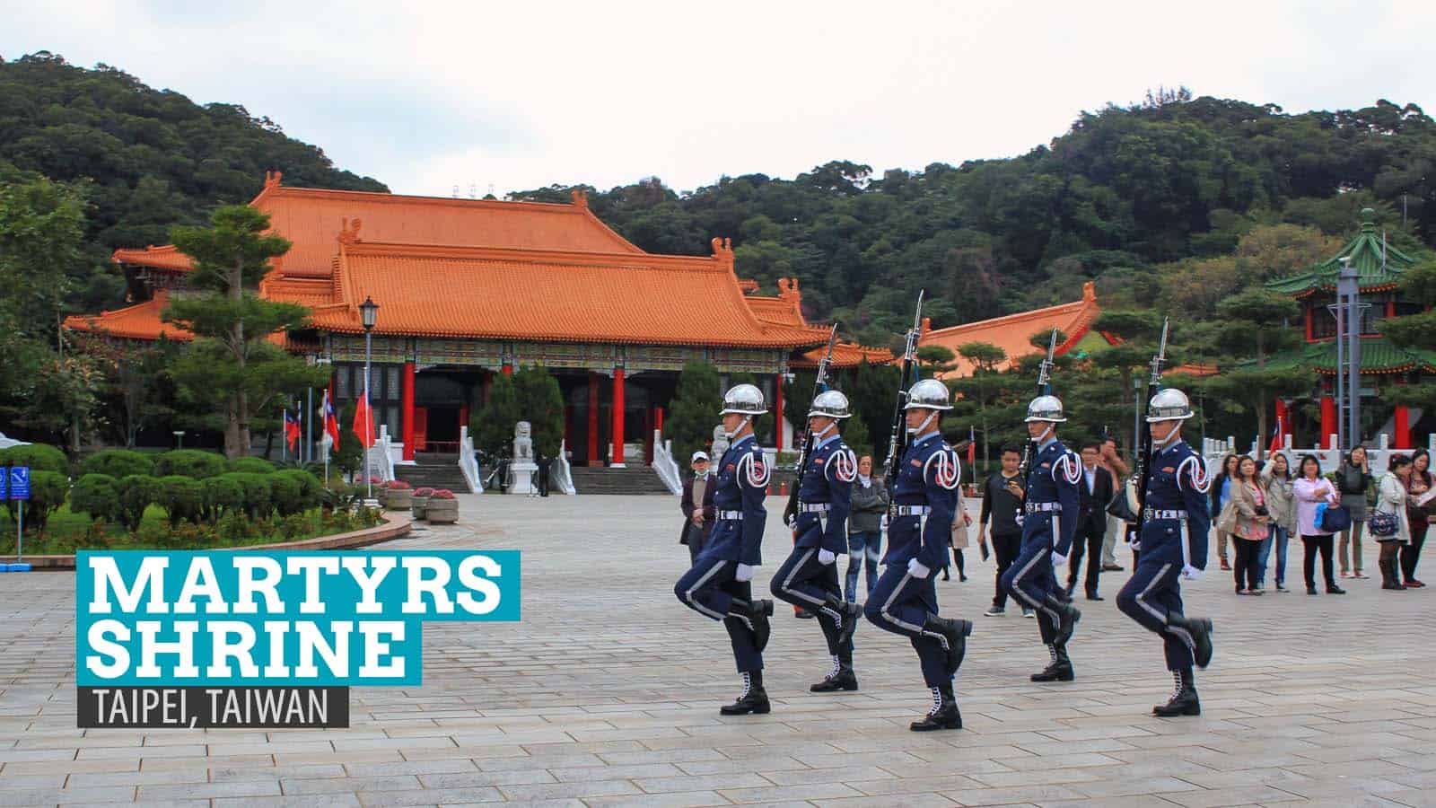 The Changing of the Guards at the Martyrs’ Shrine, Taipei, Taiwan
