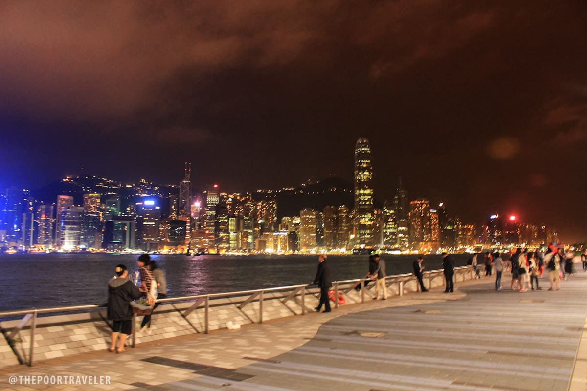 The Avenue of Stars facing Victoria Harbor