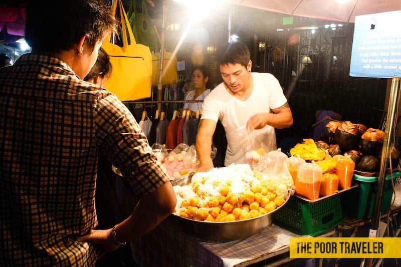 When my friends saw this picture, they drooled over  not the bread puffs but the vendor. Haha