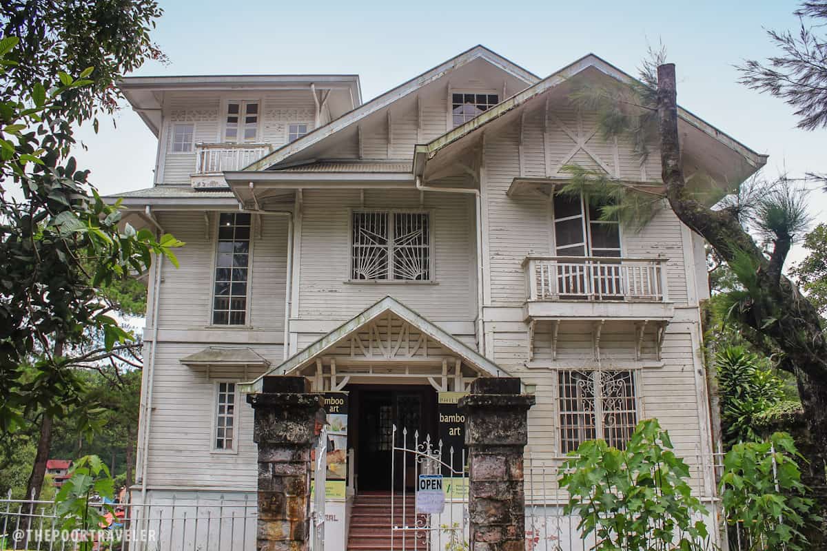 The house was originally beige, but was later repainted white.