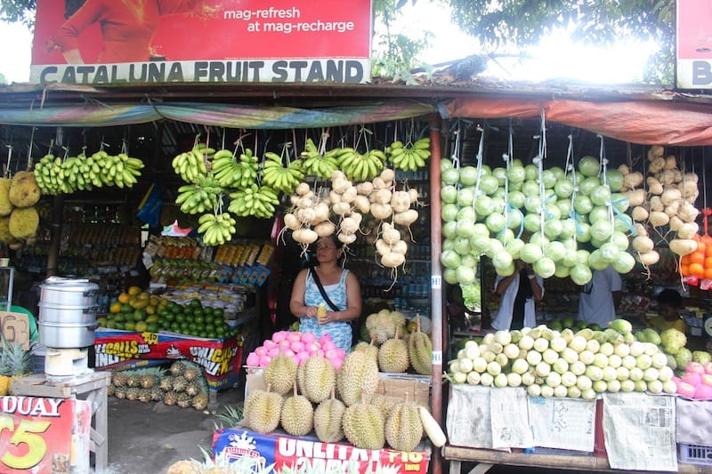 Fruit stands along Maharlika Highway in South Cotabato