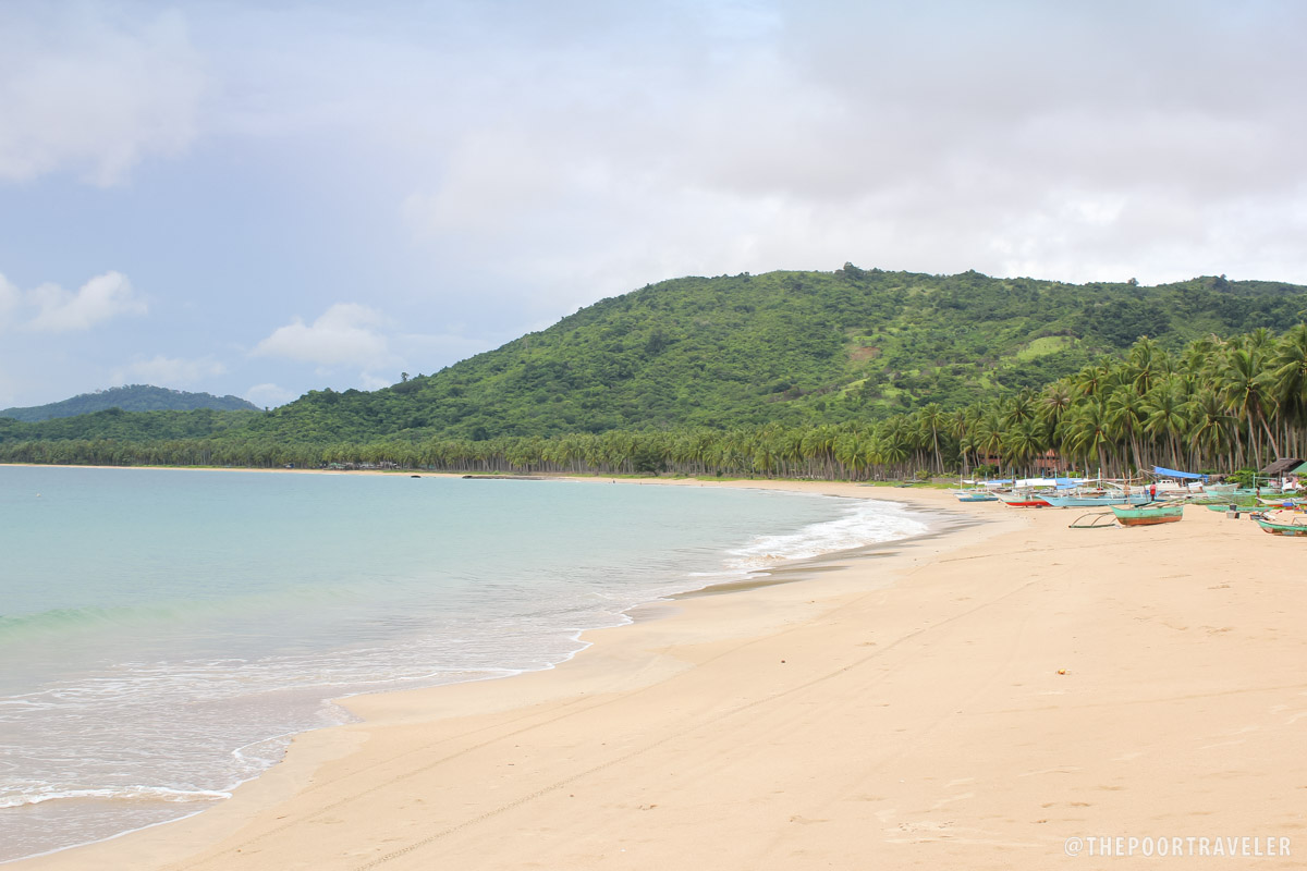 The seemingly endless Nacpan Beach