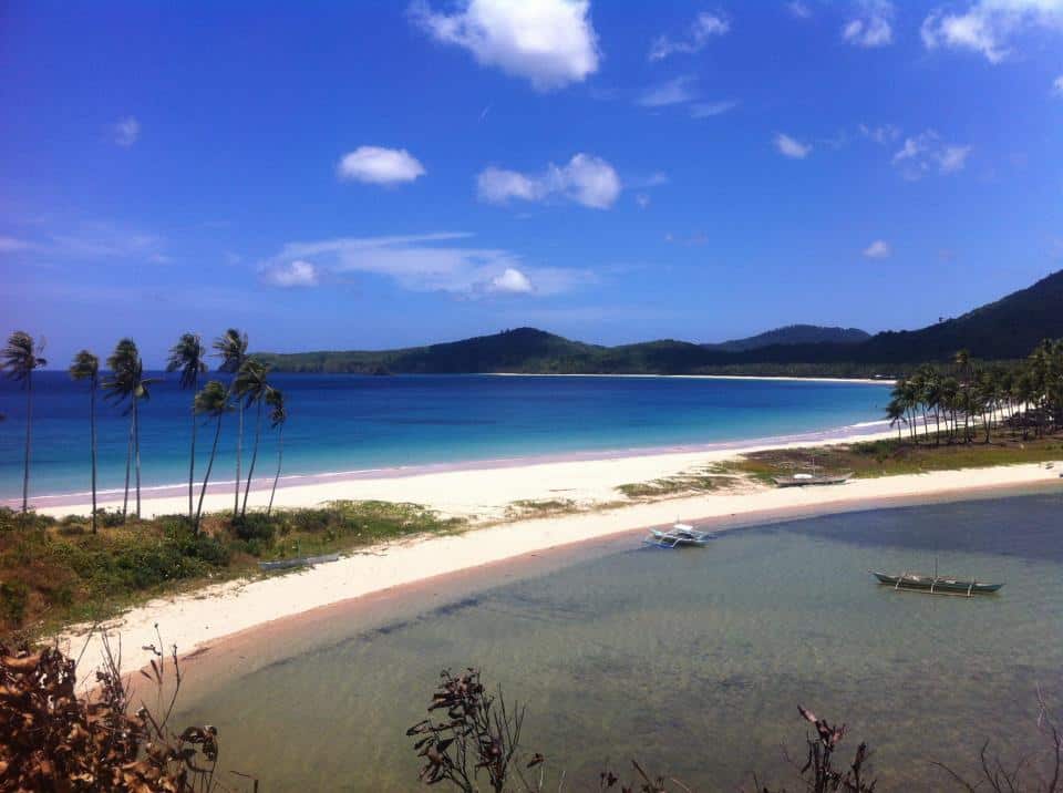 Nacpan-Calitang Twin Beaches when it's bright and sunny. Photo by Brenna Bustamante