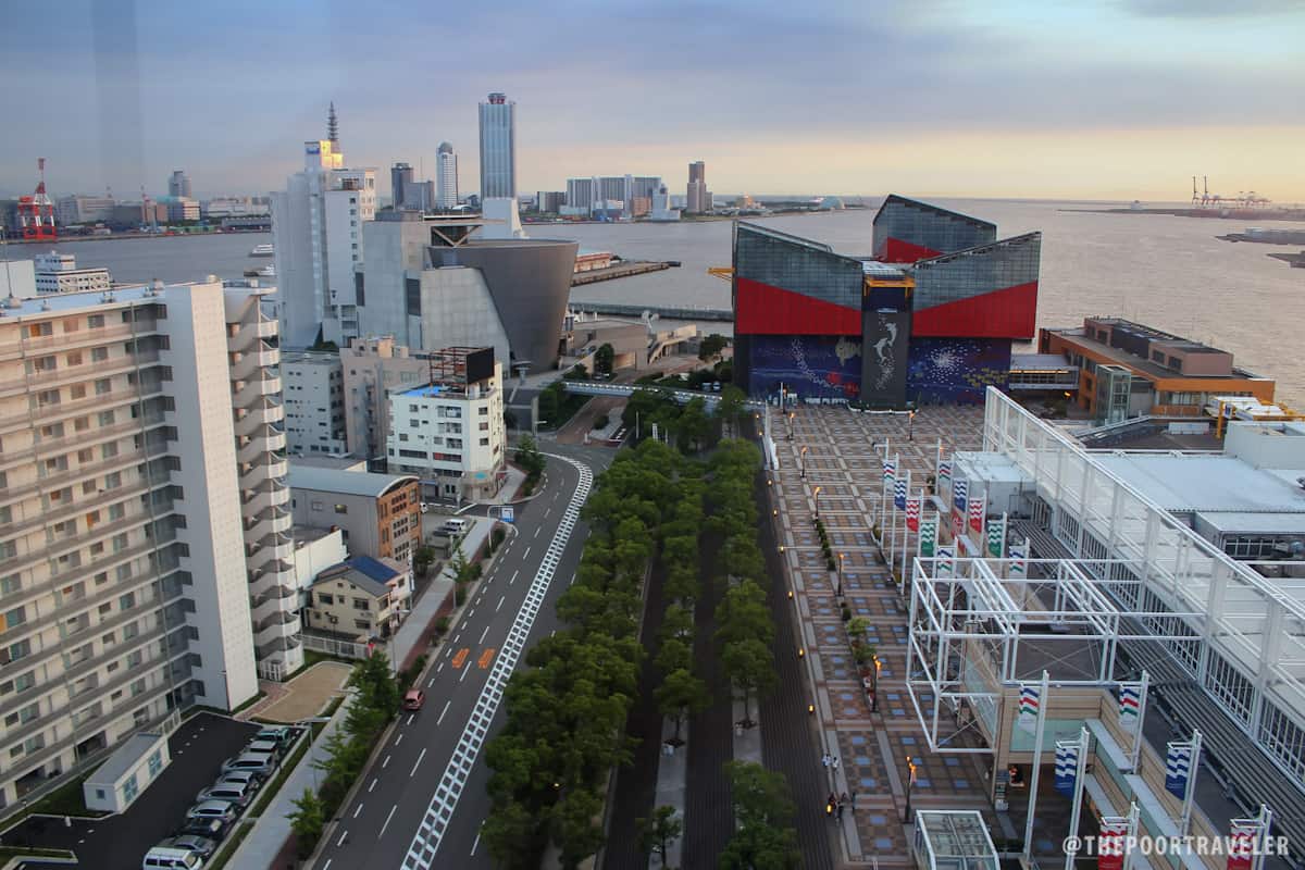 Osaka Aquarium see from the Ferris Wheel