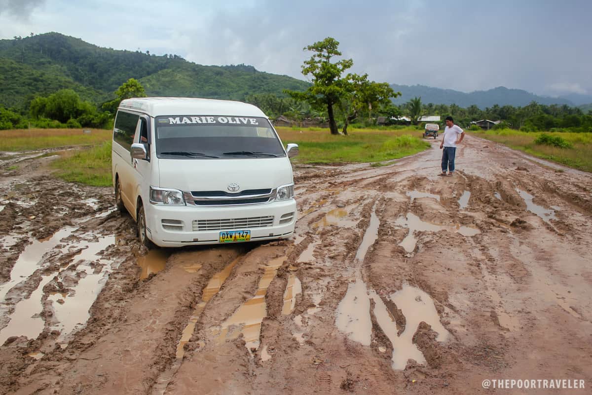 It's a dirty business crossing this road.