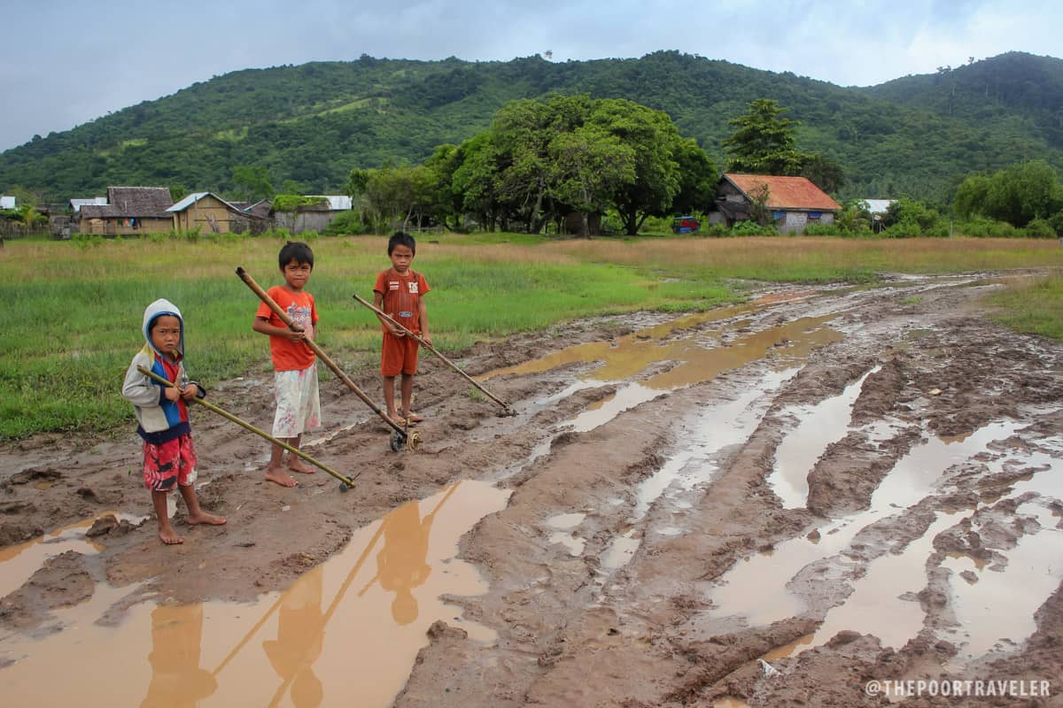 The locals, even children, see the bright side!