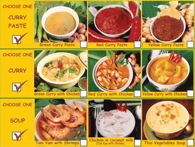 thai farm cooking school brochure