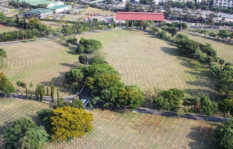 Aerial shot of Libingan ng mga Bayani