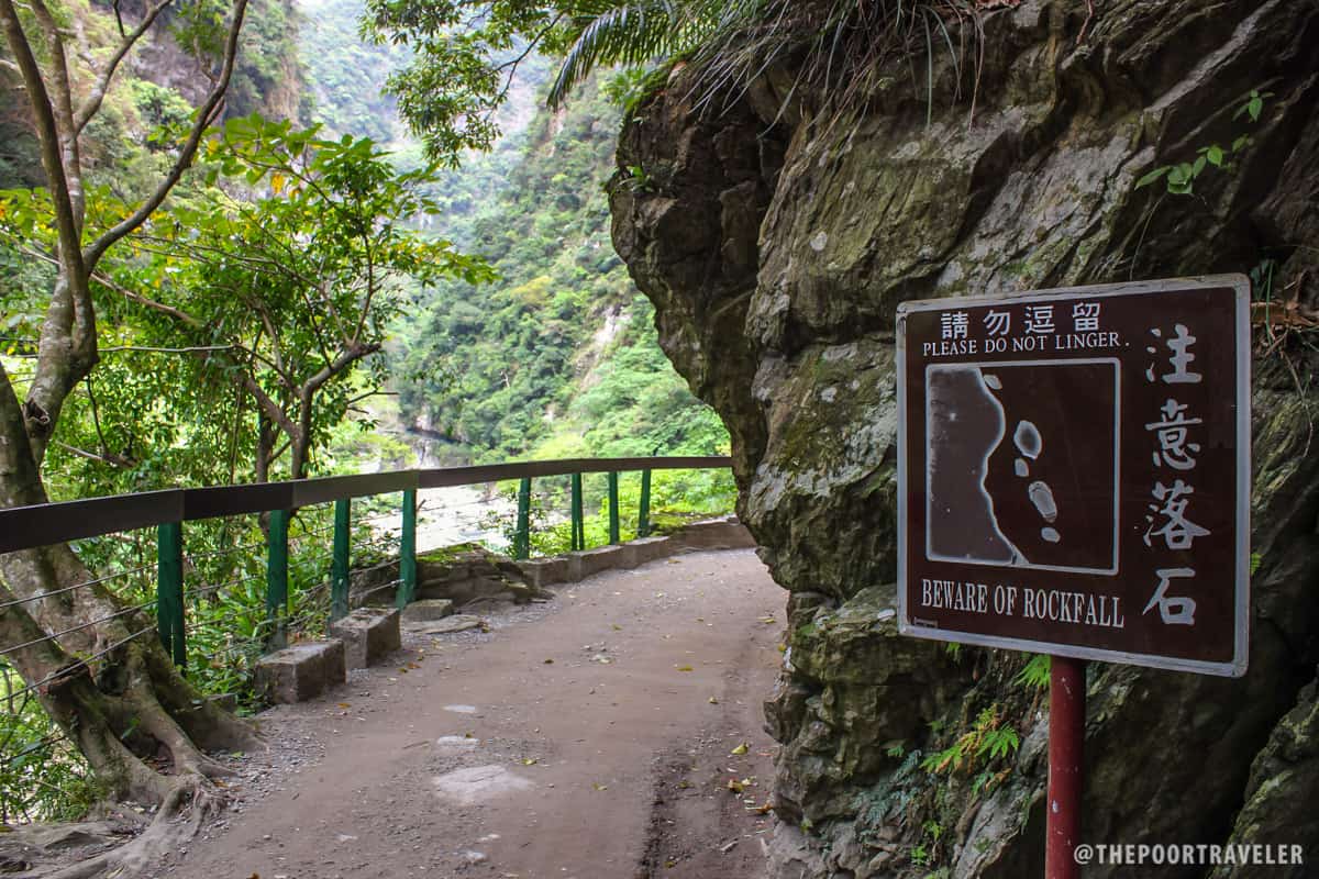 Beware of falling rocks!