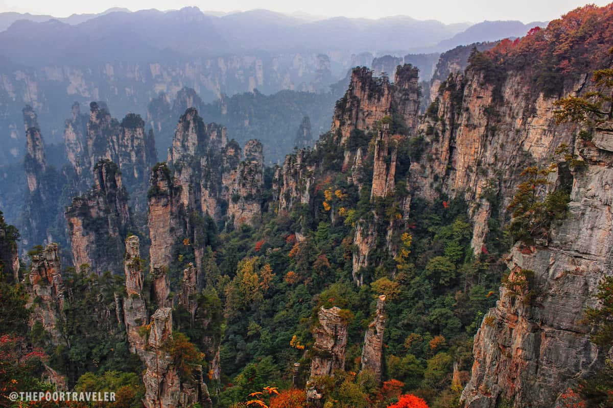 West Sea. On misty springs and rainy autumns, clouds roll in between these cliffs like slow waves of the sea and the peaks appear as floating islands.